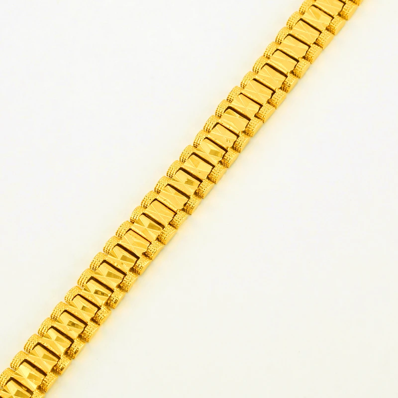 JHplated модный новый браслет мужские/женские ювелирные изделия 0 9 см 19 золотого