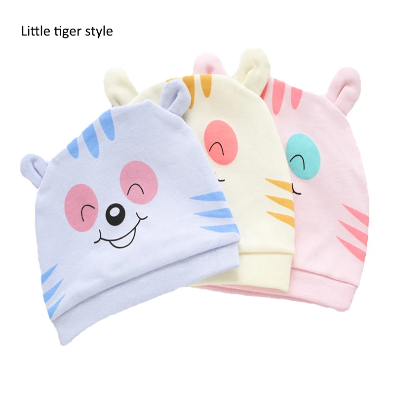 Gorro de algod&oacute;n para beb&eacute; reci&eacute;n nacido, gorras hecho a mano, c&aacute;lido y suave, para oto&ntilde;o y primavera, CL5243-2