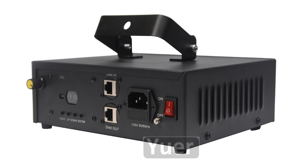 Лазерный прожектор RGB 2 шт./лот 1 Вт DMX512 со звуковым управлением освещение для