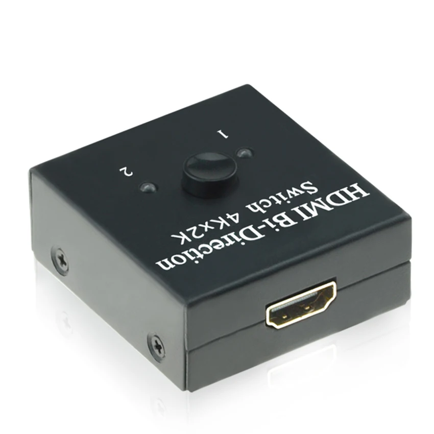 EMK HDMI коммутатор 2 порта двунаправленный ручной переключатель 2x1 1x2 сплиттер HDCP
