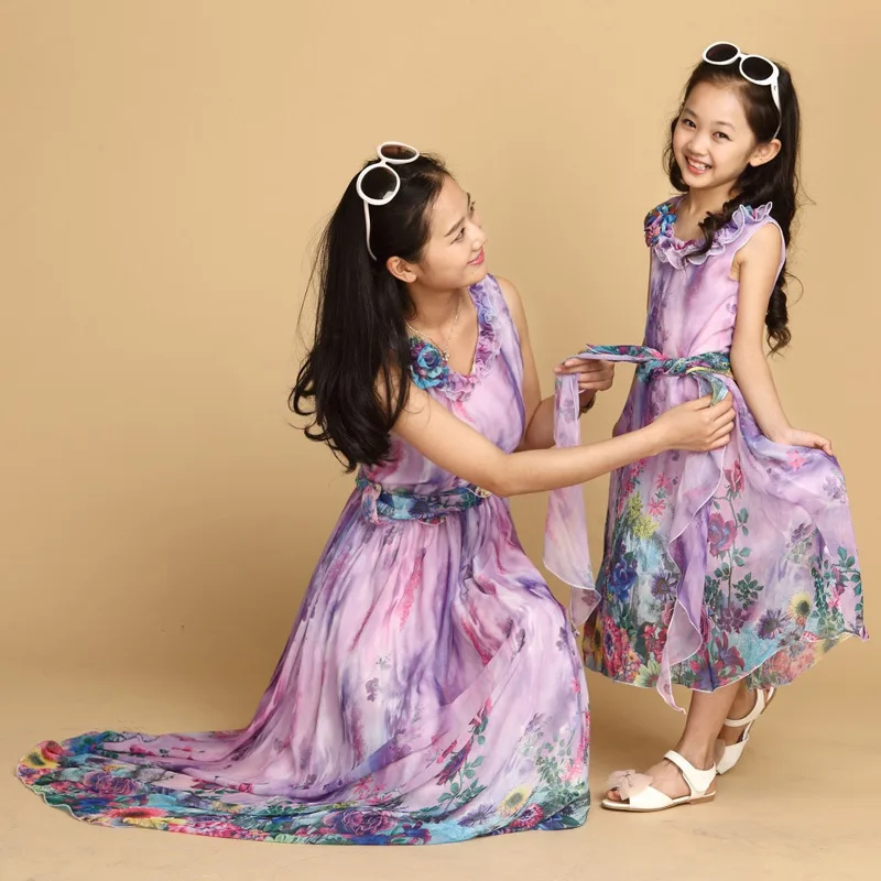 Летняя детская одежда 2021 платье с цветочным принтом для маленьких девочек