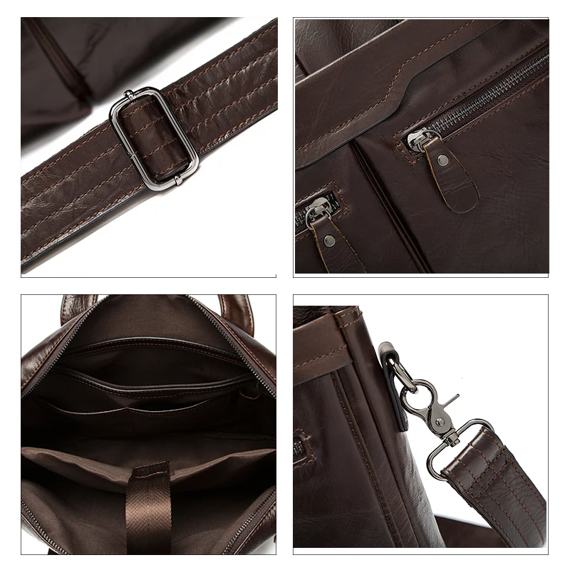 Сумка WESTAL мужская из натуральной кожи саквояж кросс боди мессенджер чемоданчик