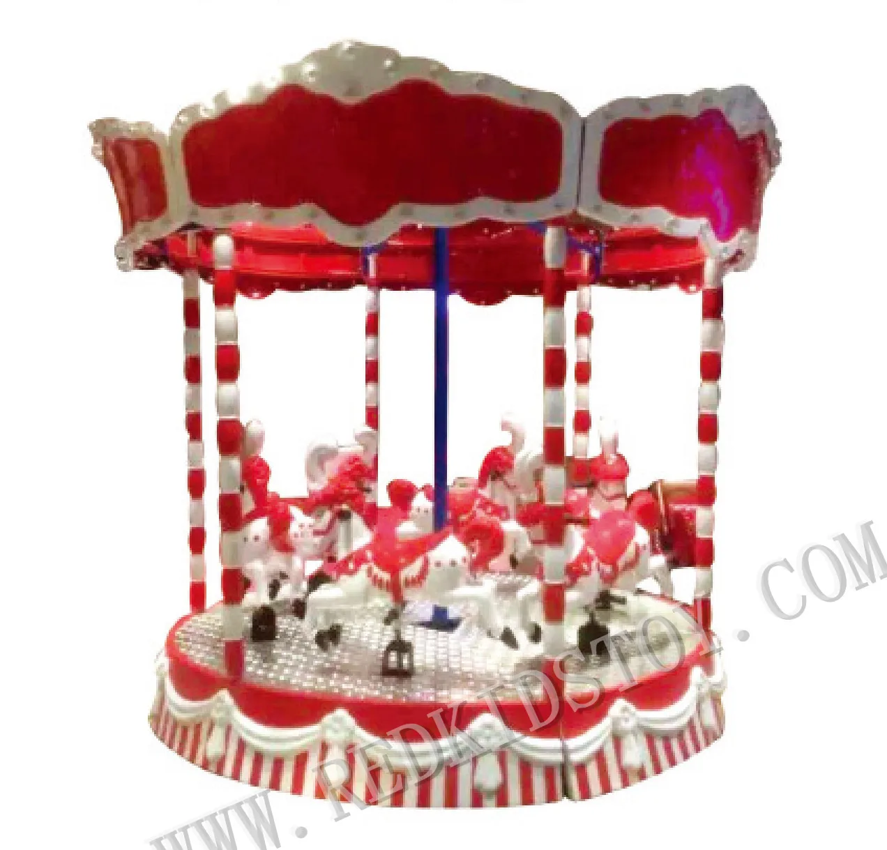 Электрическая карусель лошади Funfair электрические аттракционы Веселый круг как