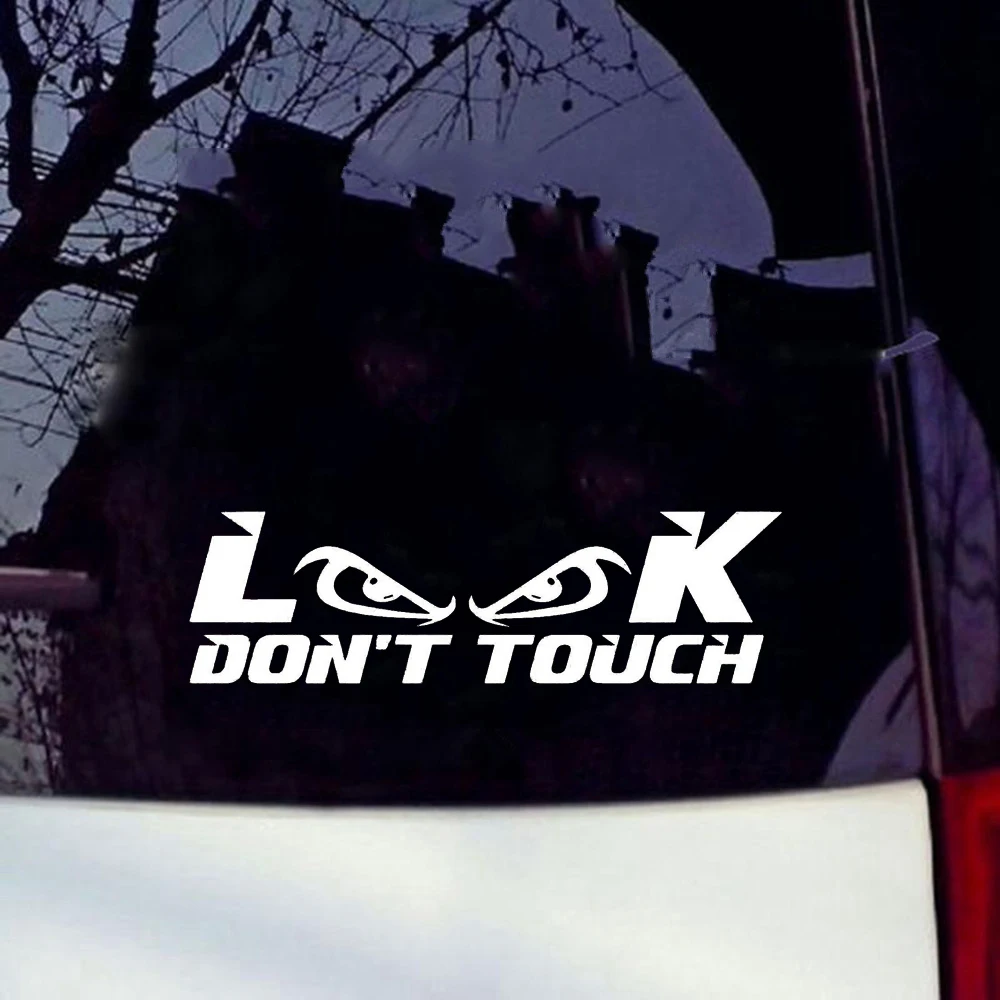 15*4 см Aufkleber Look Dont Touch стикер Blick Jdm мотоцикл бампер внедорожника окна автомобиля