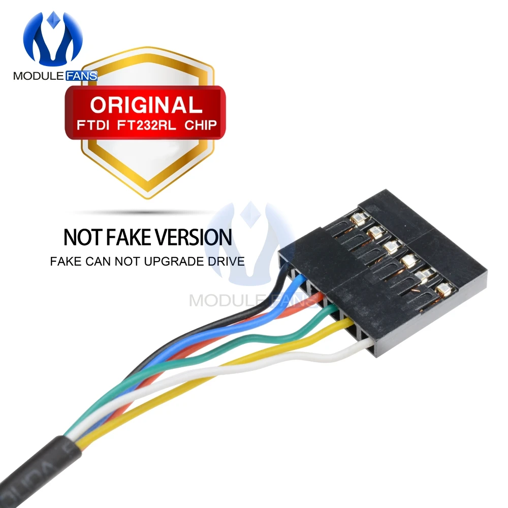 6P 6PIN FTDI FT232RL FT232 USB для ttl RS232 последовательный провод адаптер модуль скачать кабель для Arduino Raspberry Pi 1 м 100 см