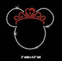 2pclot 5 princess crown iron on rhin hot fix rhinestone transfer motifs iron on applique patches for shirt