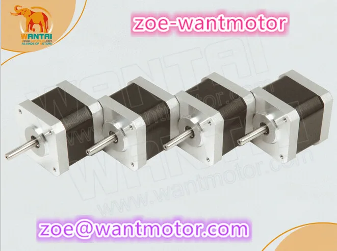 Высокое качество! 4 шт. шаговый двигатель Nema 17 wantai 42BYGHW609 4000g.cm 1.7A CE ROHS ISO робот 3D Makebot
