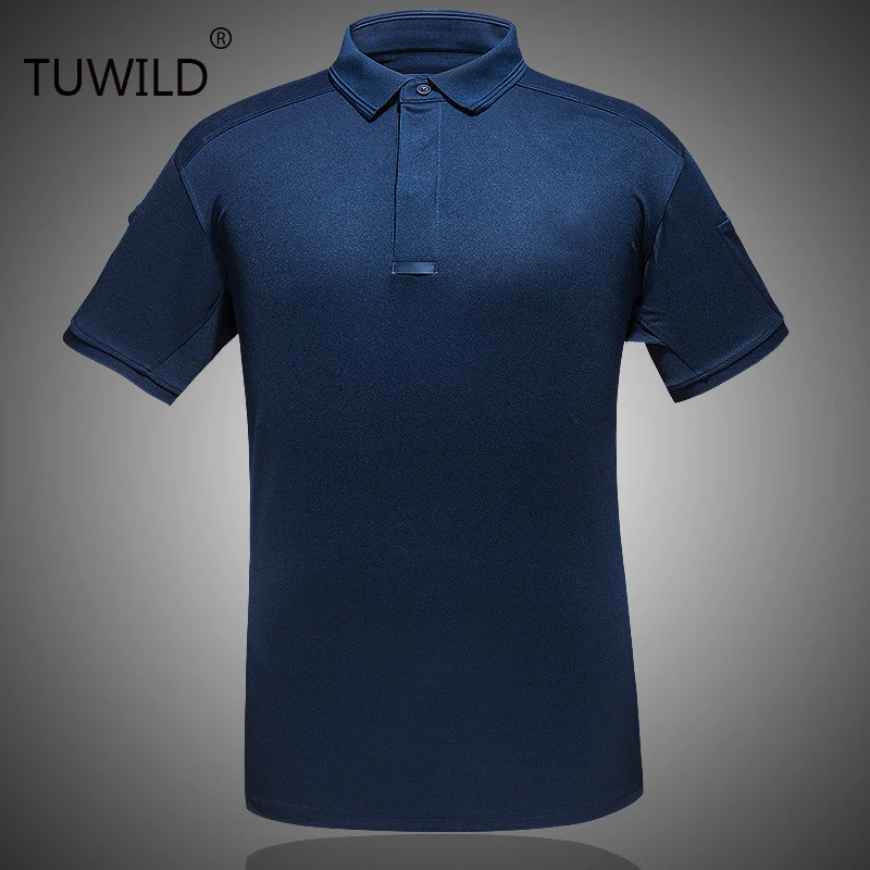 Мужская футболка поло с коротким рукавом и отворотом летняя дышащая