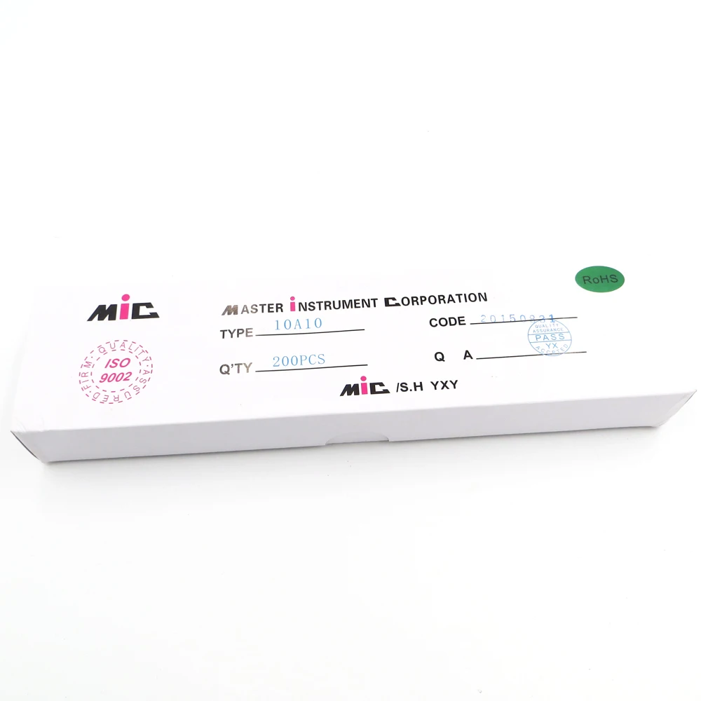 Горячая продажа 200 штук 10А 1000 В диоды MIC10A10 60 мм * 8 для DIY Панель солнечных батарей