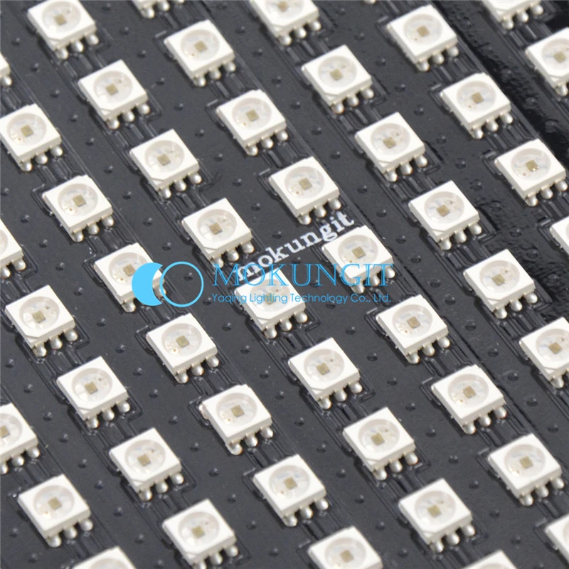 Гибкая панель SK9822 8x32 16x16 5050 RGB SMD полноцветная Пиксельная дисплея адресный свет 5 В
