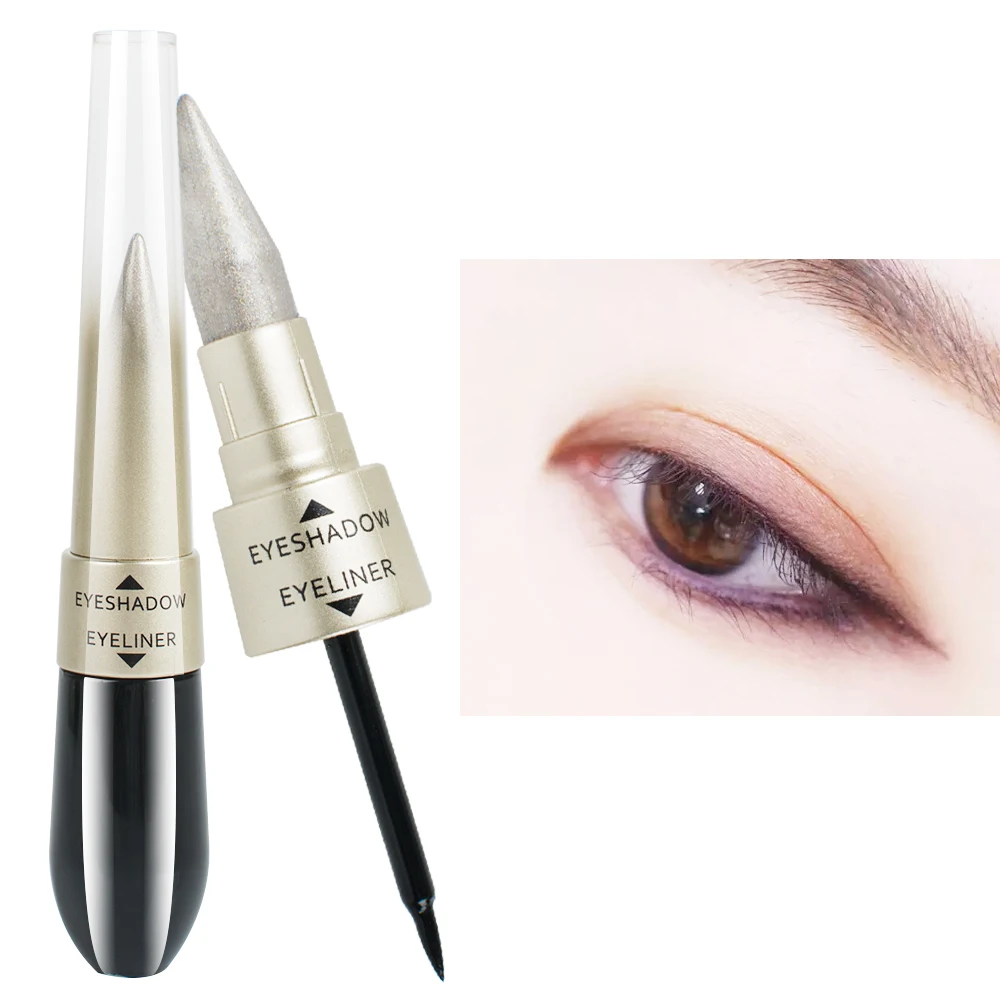 Лидер продаж! Дважды конец Водонепроницаемый жидкие тени для век Комбинации