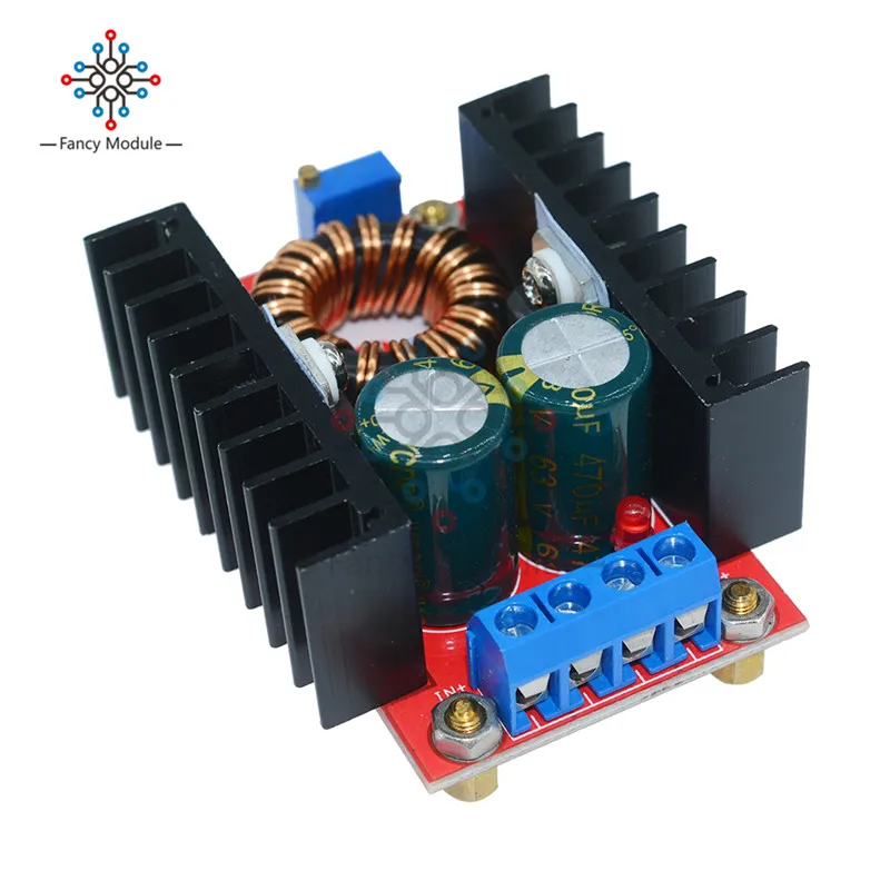 10V-32V шаг вверх до 35 в-60 в 120W Напряжение DC-DC преобразователь Повышающий Модуль