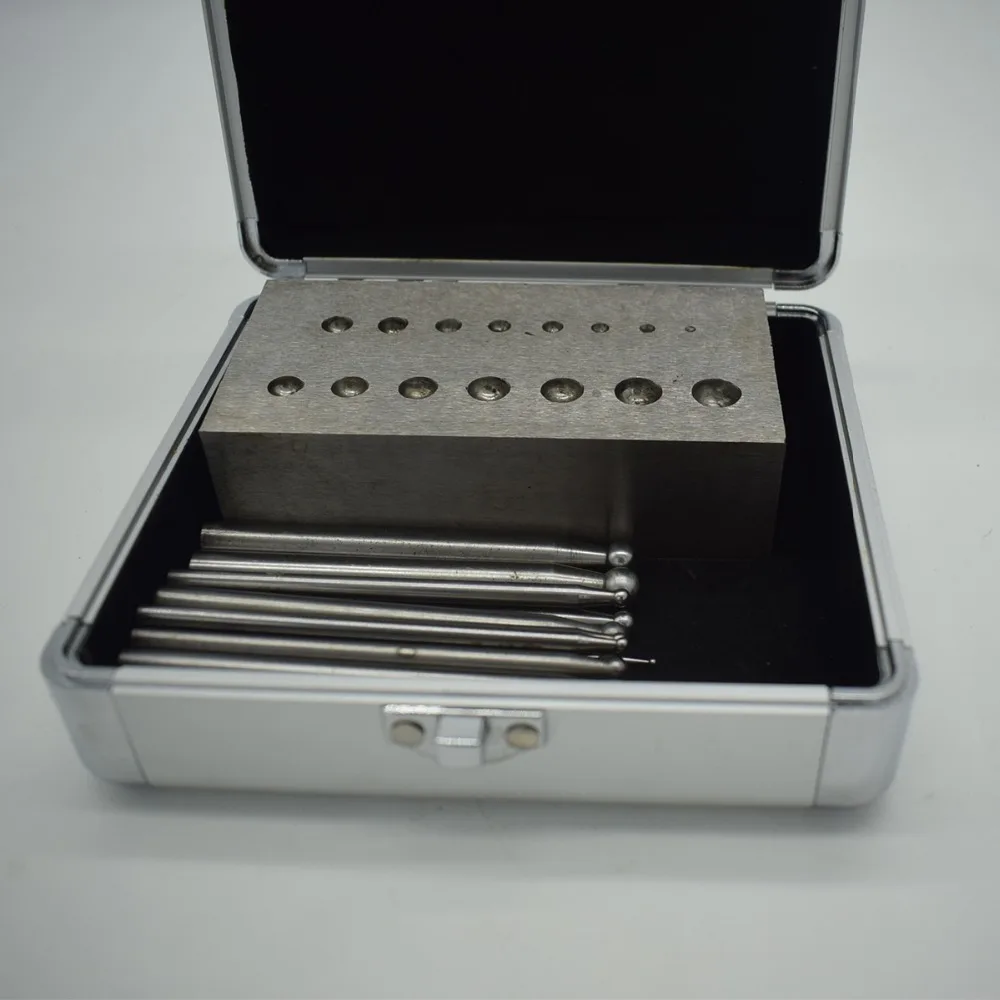 15 шт. ювелирные изделия Купольные Дыроколы металлический формовочный Дырокол