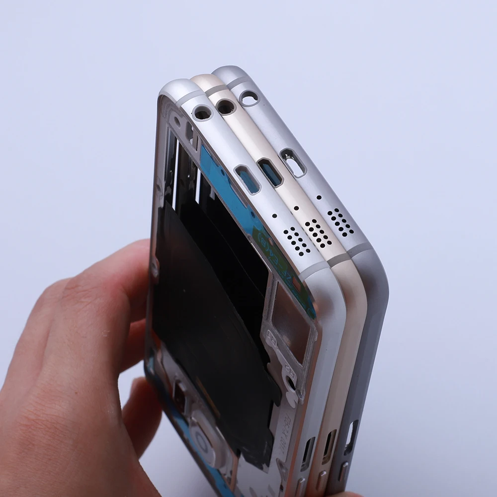 Высококачественная средняя рамка для Samsung Galaxy S6 G920F G920A сменная панель экрана