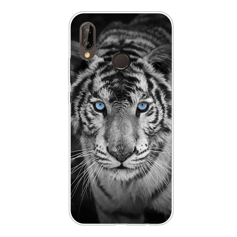 huawei P smart 2019 case Silicon tigon beast Painting Soft TPU Back Cover for Protect Phone cases shell |