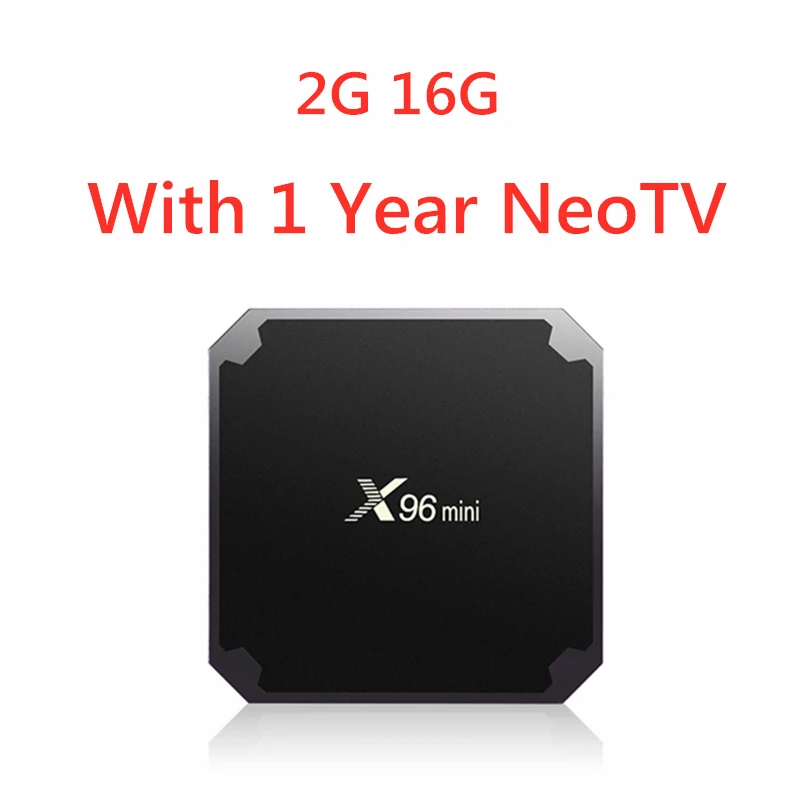 2G 16G-NeoTV X96Mini Android 9,0 IPTV коробка+ 1 год NeoTV Франция арабский iptv 1G 8G& 2G 16G Amlogic S905W четырехъядерный WiFi 4K Live+ Vod Смарт Отт коробка - Цвет: 2G 16G-NeoTV