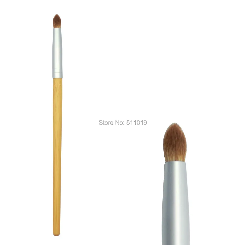 B80 - Small Tapered Blending free shipping OEM white top quality synthetic hair eyeshadow brush applicator | Красота и здоровье