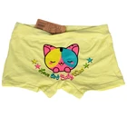 Трусики для маленьких девочек из модала и хлопка, крутые брифы с изображением кота, Брендовое нижнее белье, шорты для детей, высокое качество