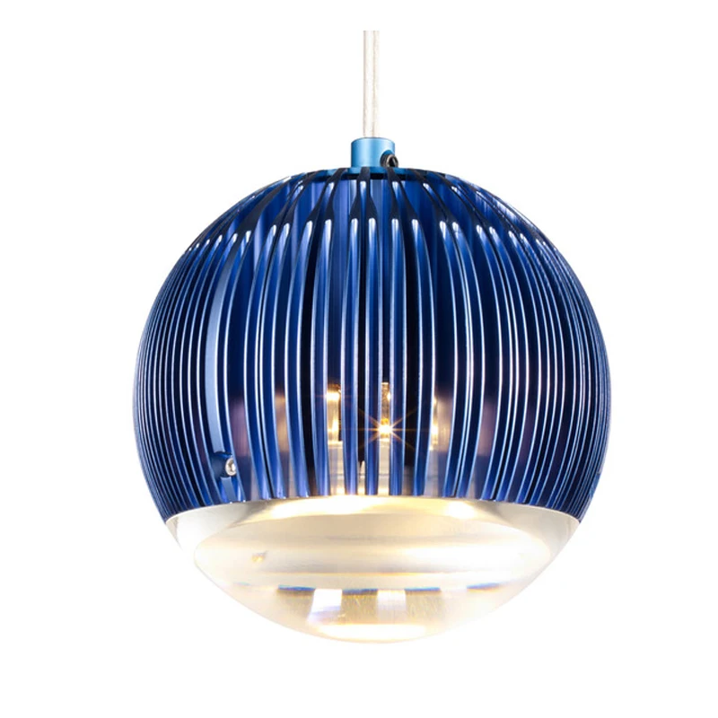 Современный дизайн алюминия плавник подвесные светильники для гостиной спальни