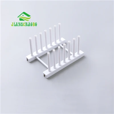 White JiangChaoBo пластиковая чаша сковорода стойка кухонные принадлежности стеллаж для хранения асфальта стеллаж для хранения - Цвет: White