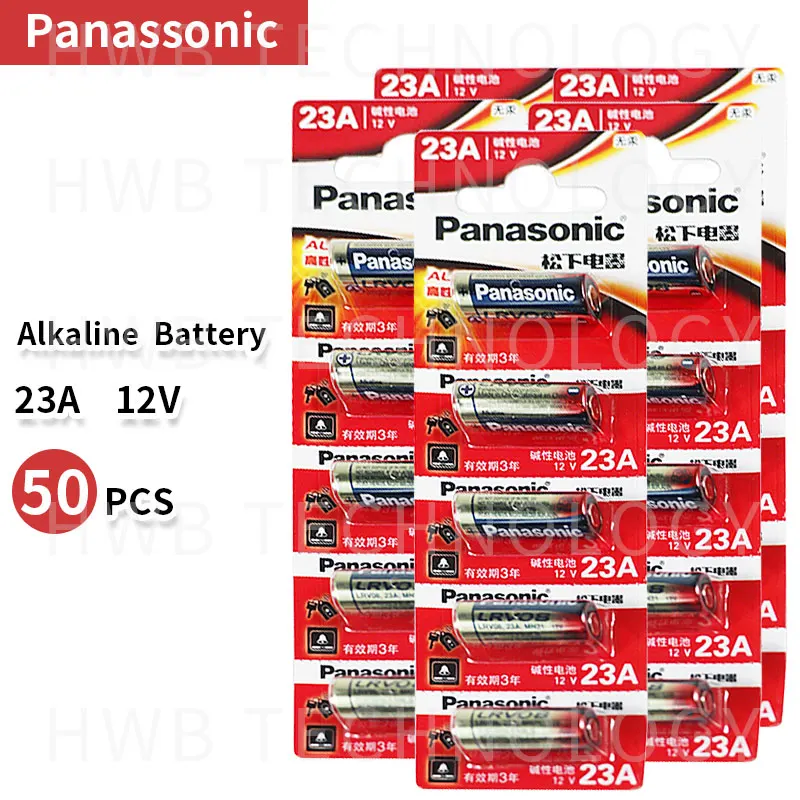 Ультращелочные батареи Panasonic A23 23A 12 В 50 шт./лот оптом бесплатная