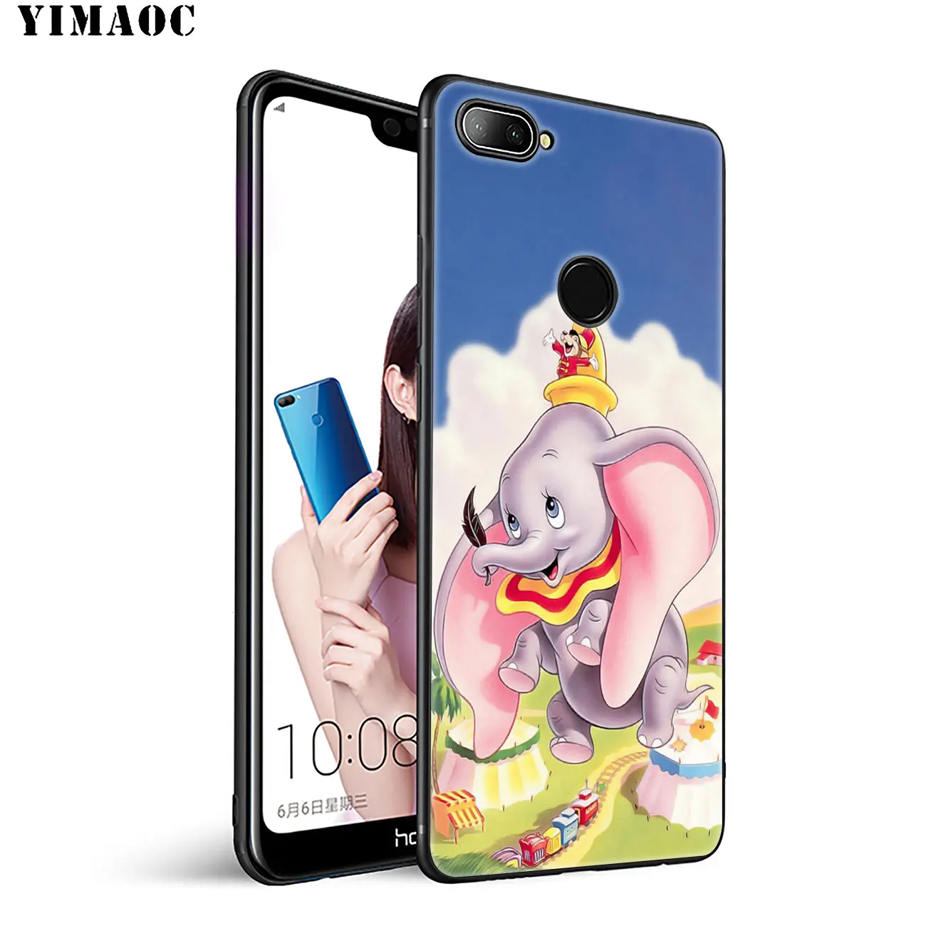 YIMAOC милый мягкий силиконовый чехол для телефона с изображением слона Huawei Honor 20 Pro