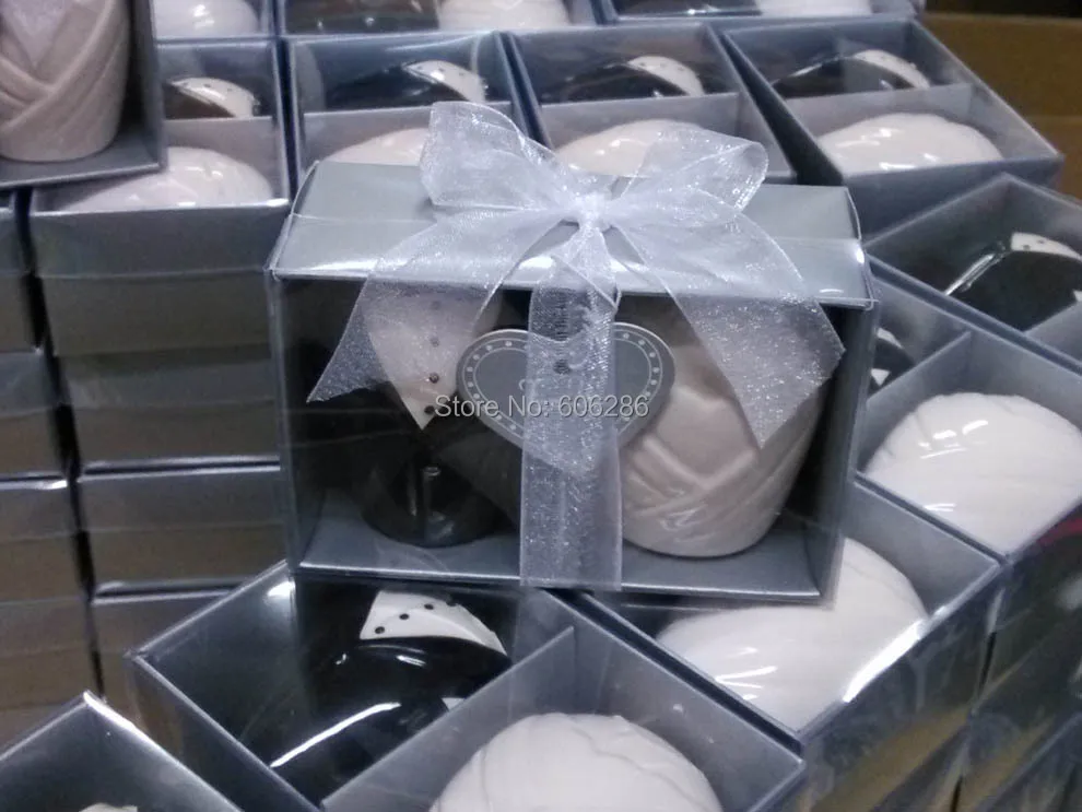 5 пар/лот Филиппинский керамический шейкер для соли и перца невесты жениха