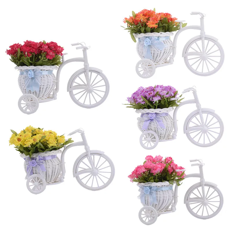 Новый 5 глава искусственный Шелковый цветок Искусственные цветы с велосипеда
