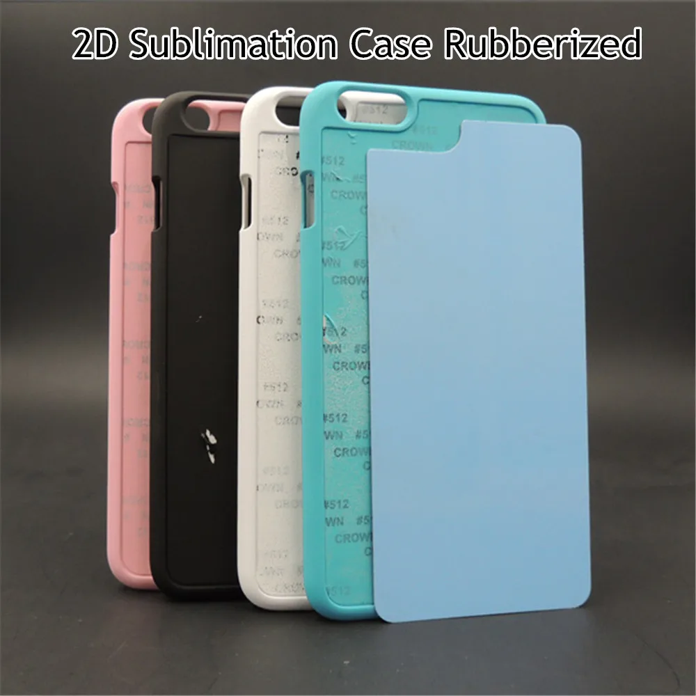10 шт./лот прорезиненный пластиковый сублимационный пустой чехол для iPhone 6 Plus 6s plus