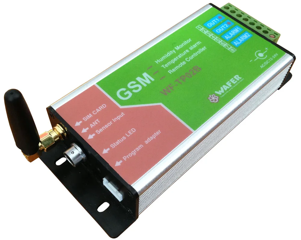 GSM пульт дистанционного управления SMS сигнализация температуры и влажности