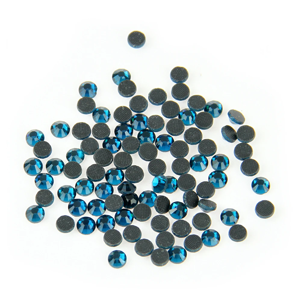 

DMC Hot Fix stonesS16(3.8-4.0MM) 200Gross Zircon Blue Wholesale crystals on clothes sewing on wedding dress Iron on Shirts
