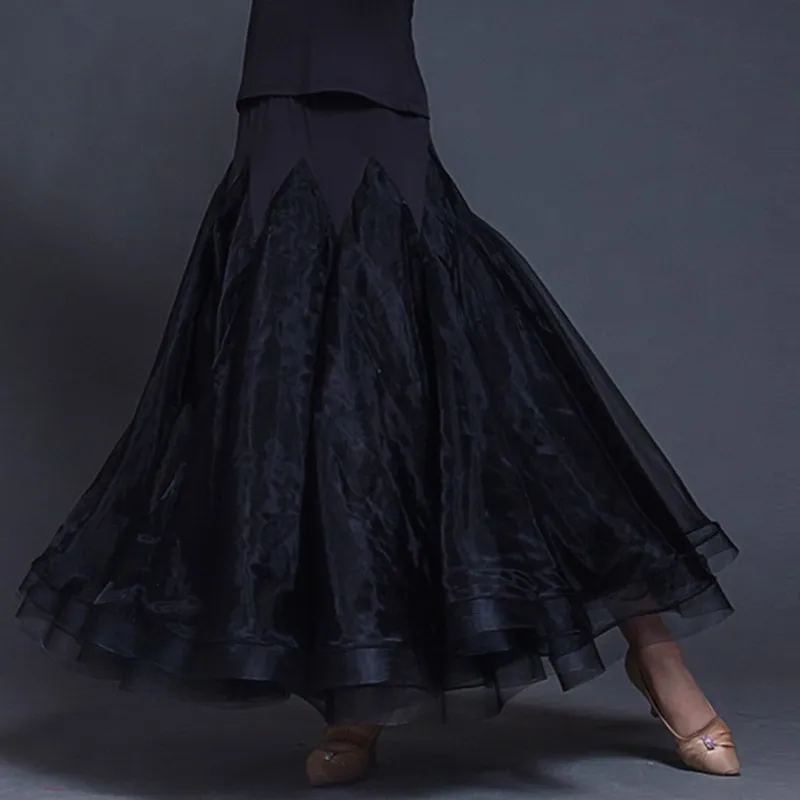 Юбка для бальных танцев на заказ 4 цвета юбка большого размера фламенко