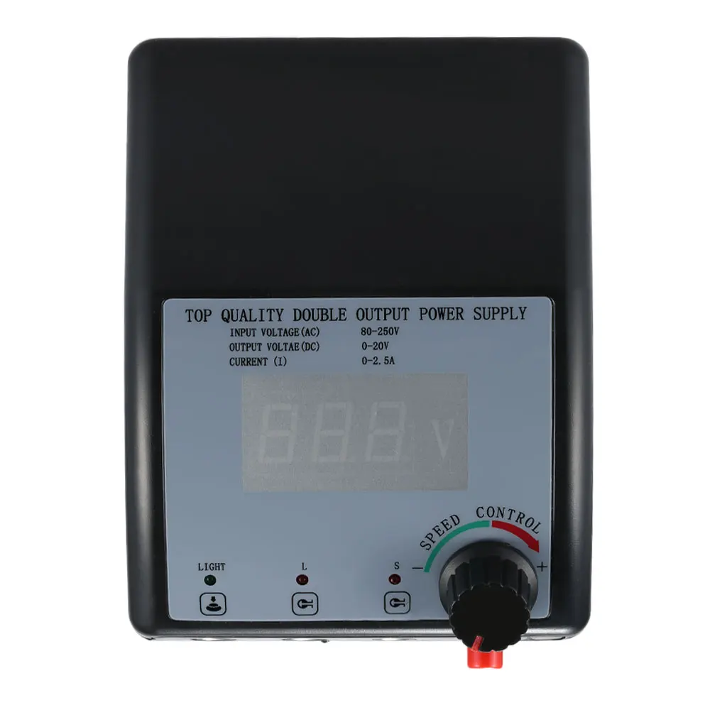 Блок питания цифровой для тату-машинки двойной выход светодиодный светильник