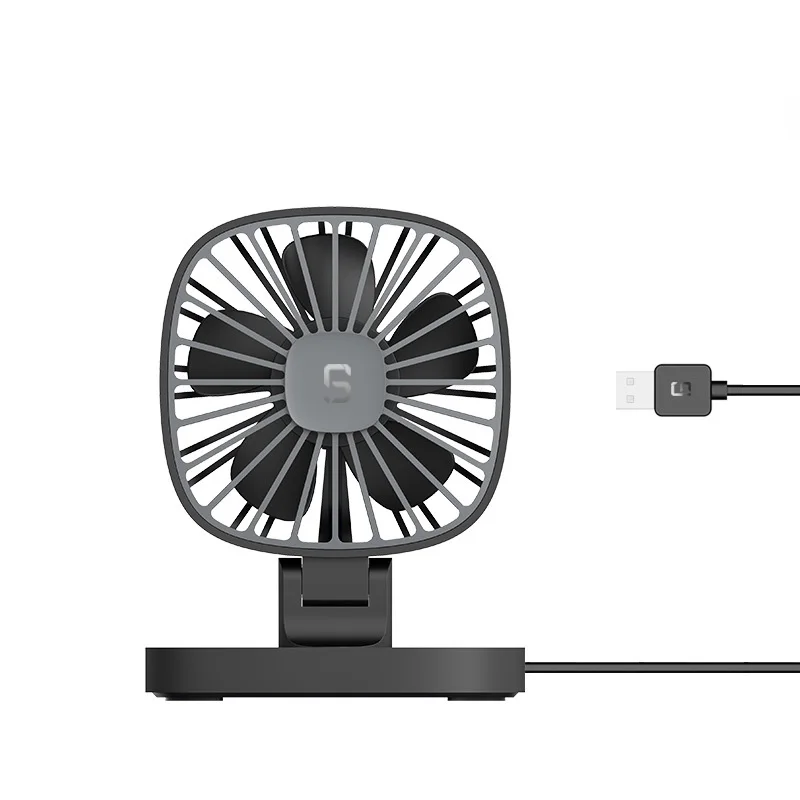 Rylybons Multifunctiona домашний Автомобильный USB вентилятор 5 в 360 градусов вращающийся
