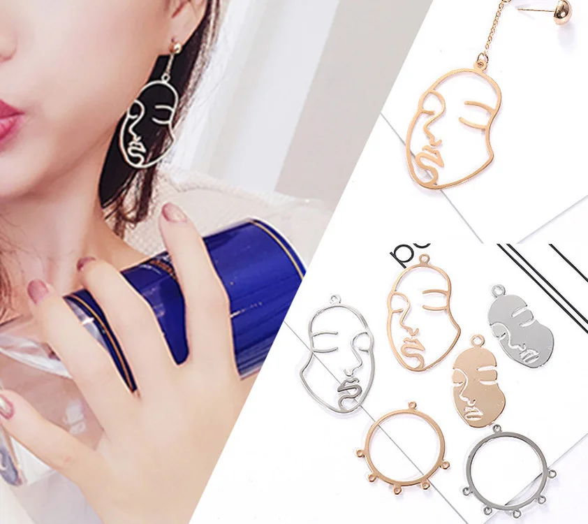 SEA MEW 10 шт. модный металлический медный человеческий циферблат подвеска