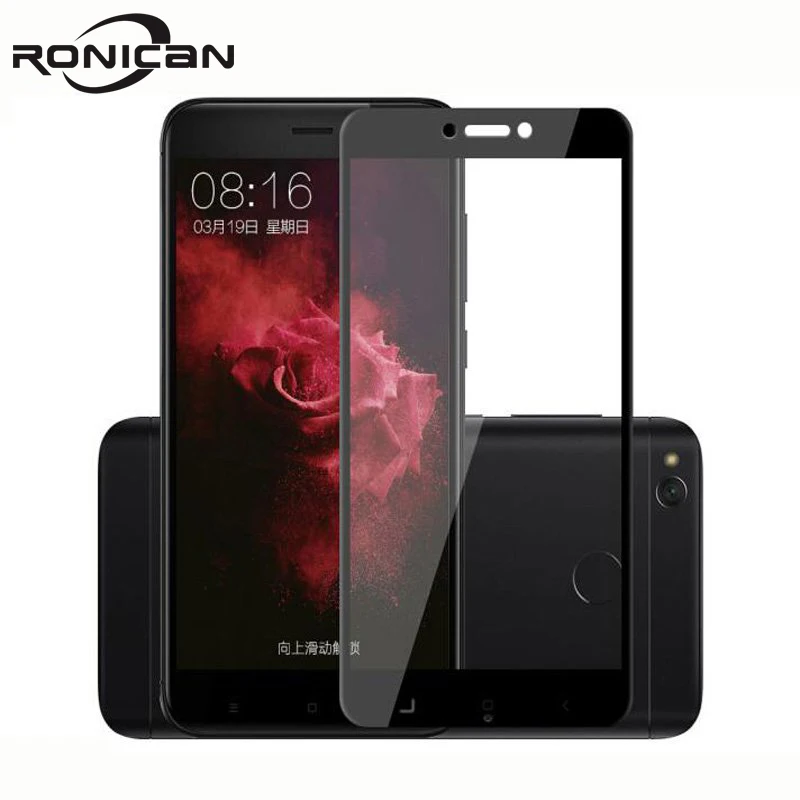 Защитное стекло на весь экран закаленное для Xiaomi Redmi 4X защитная стеклянная пленка