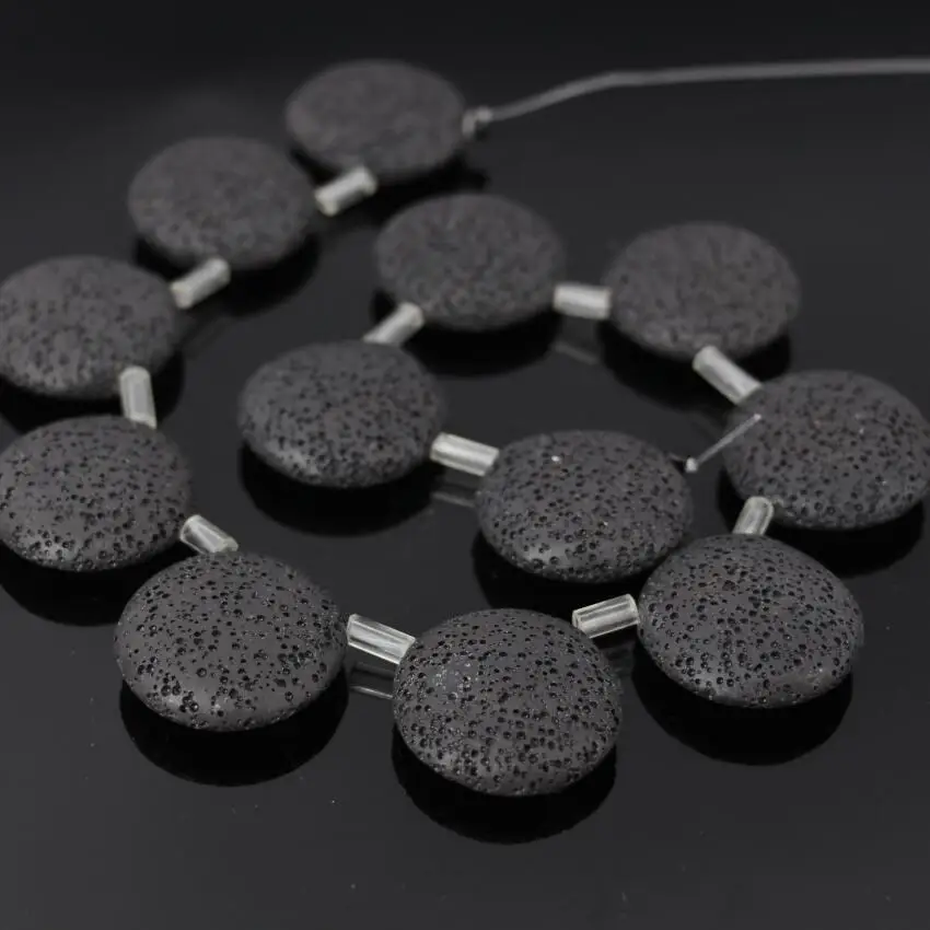 3 нити/партия бусины из натуральной лавы 30 мм|beads charms|beaded jewelrylava rock |