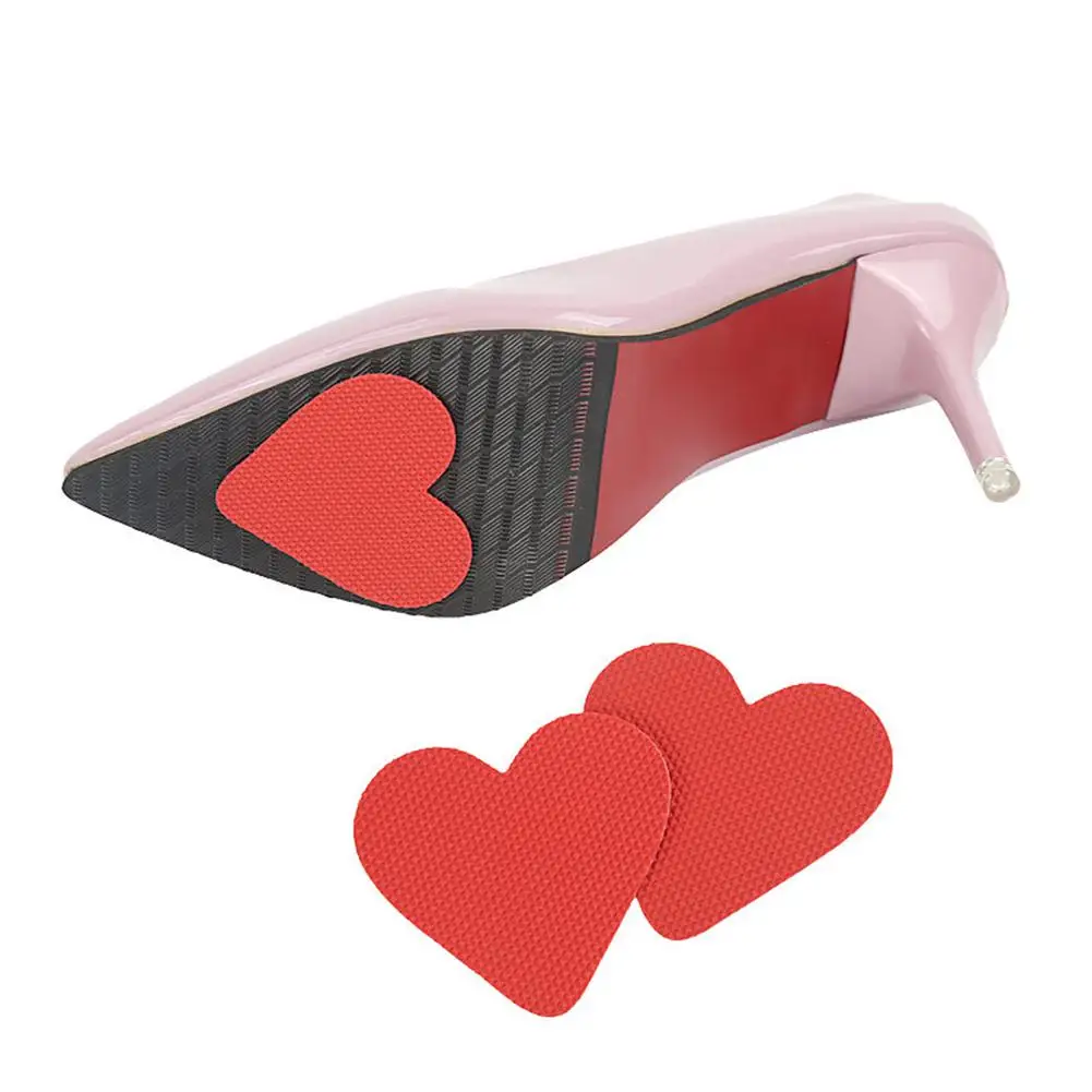 

Women Grid Frosted Love Heart High Heel Anti-slip Protective Sole Stickers