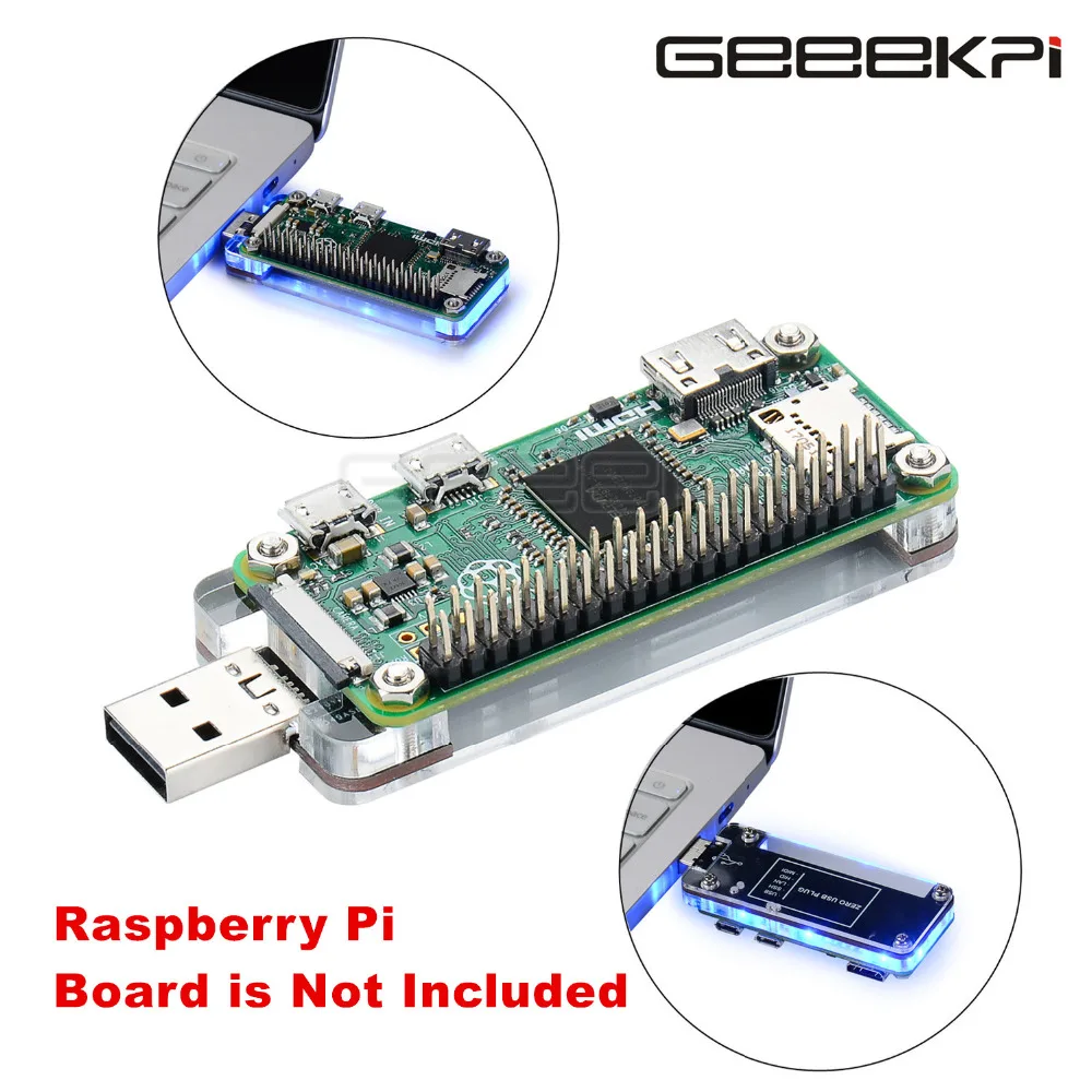 Usb Dongle Expansion Breakout Module Kit For Raspberry Pi Zero / W (not Include), Both Front & Back Side Can Be Inserted