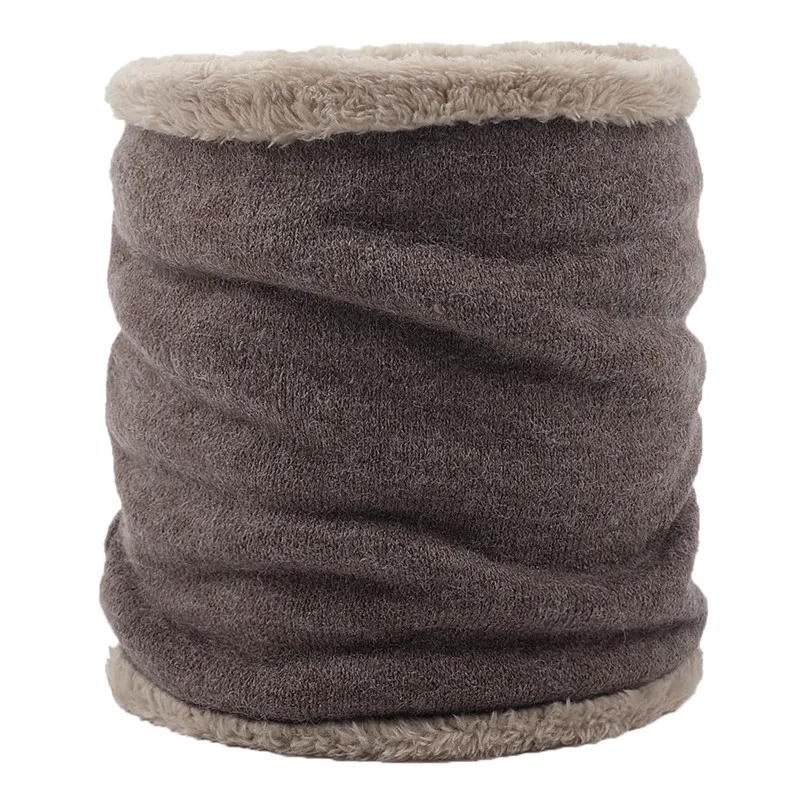 Новый бархатный шарф для женщин и мужчин вязаные шарфы с кольцами воротник