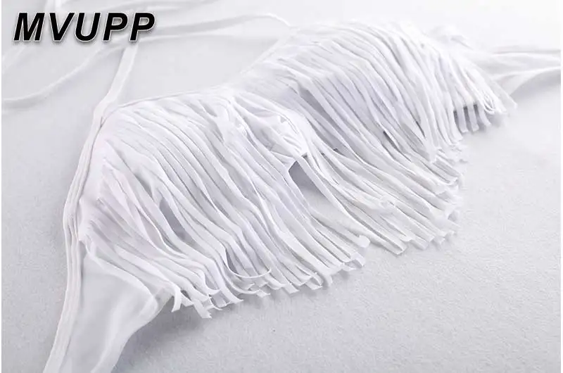 MVUPP/Купальники для мамы и дочки; одинаковые комплекты для семьи; бикини с высокой талией; купальник для мамы и дочки с кисточками и цветочным рисунком