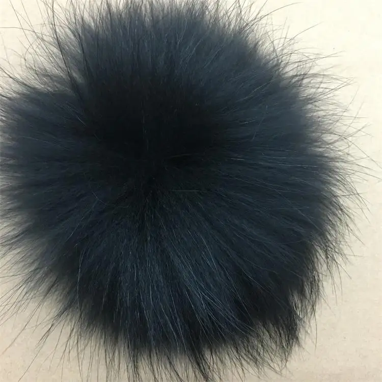 13-14 cm raccoon DIY 14-15 см настоящие помпоны из лисьего меха большие роскошные меховые шарики для вязаные шапочки обувь и шарфы натуральный мех енота помпоны - Цвет: 13-14 cm raccoon