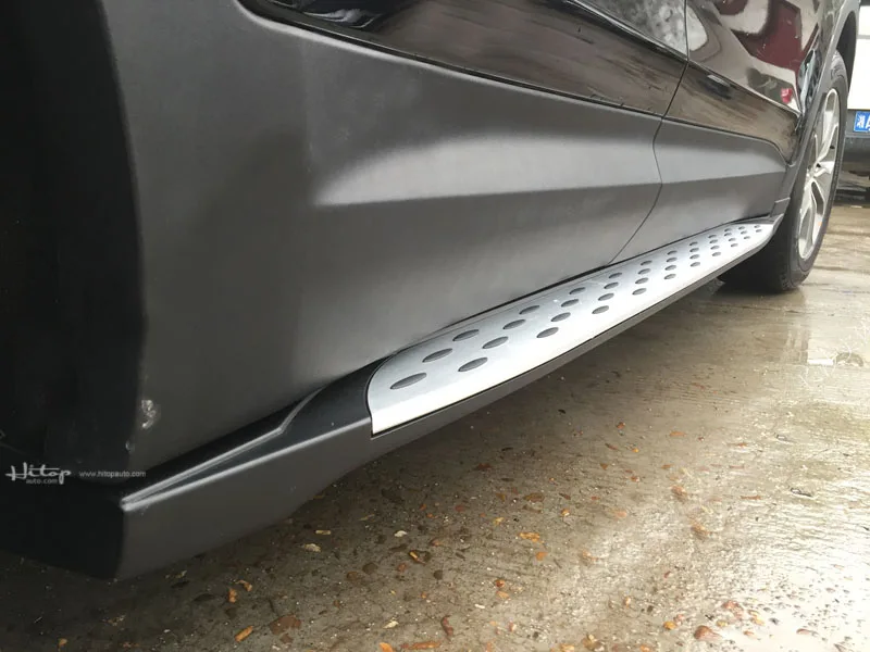 Подножка BM style nerf bar для Hyundai Grand Santa Fe 2013-2018 с завода высокого качества простая