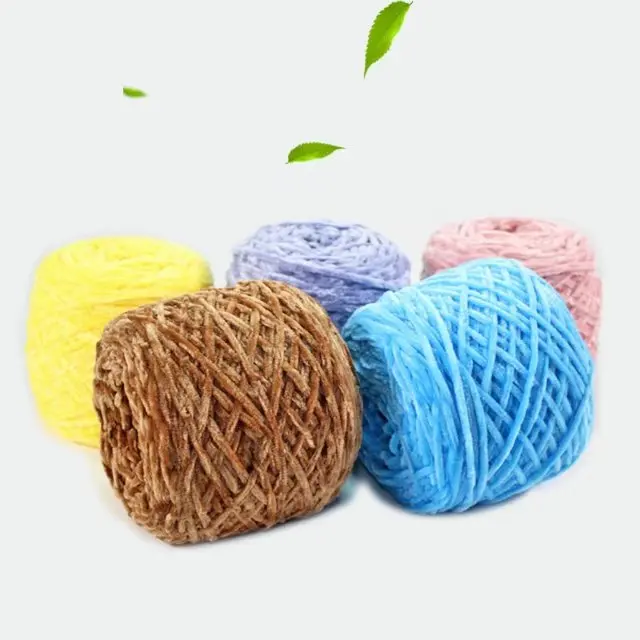 Супер модная Высококачественная шенилловая пряжа оптовая продажа пряжи для