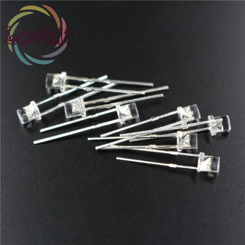 Высокое качество 1000 шт толщина 3 мм с плоским верхом синие светодиоды Urtal яркий