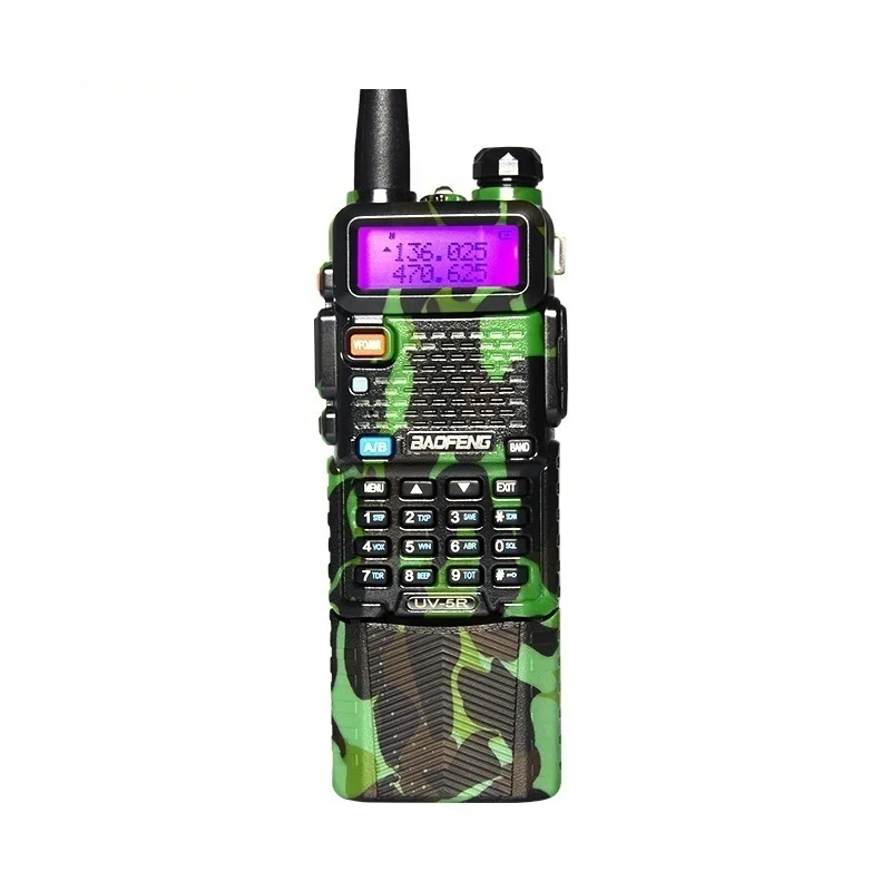 Baofeng камуфляж UV-5R трансивер 3800 мАч батарея Встроенный VOX Walkie Talkie с наушниками