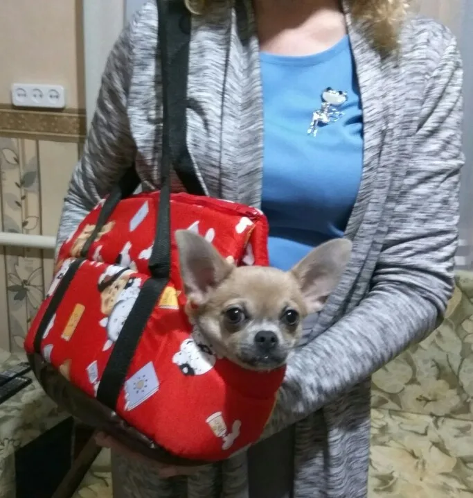 Переноска для щенков мягкая сумка путешествий на плечо собаки/кошки Размер