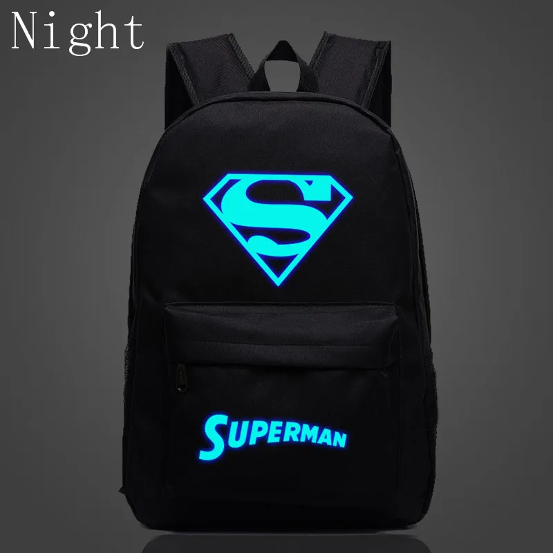 2019 новый модный рюкзак с отражающими вставками Супермен супергерой рюкзаки