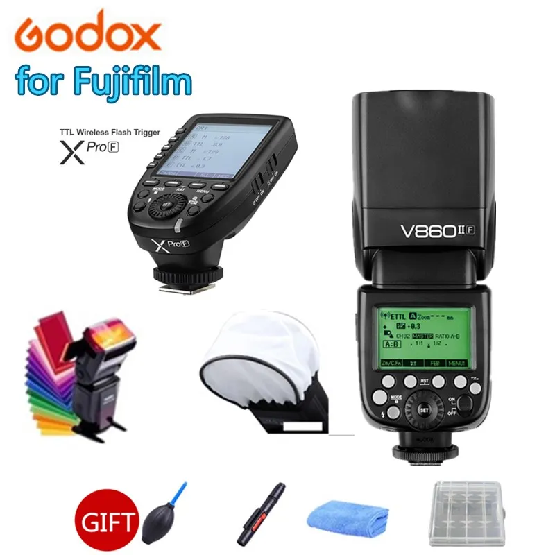 GODOX v860if GN60 2 4G HSS 1/8000s Беспроводной TTL литий ионный аккумулятор вспышка светильник