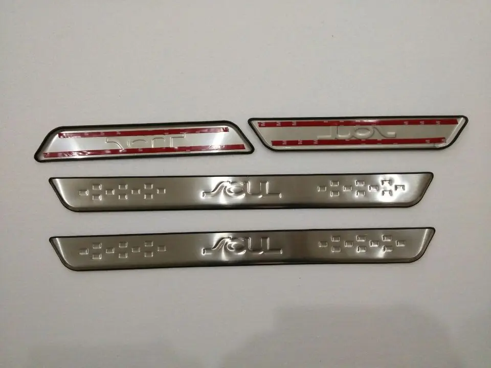 Педаль Добро пожаловать idos для Kia SOUL 2010 2013 из нержавеющей стали Scuff Plate/Door порог